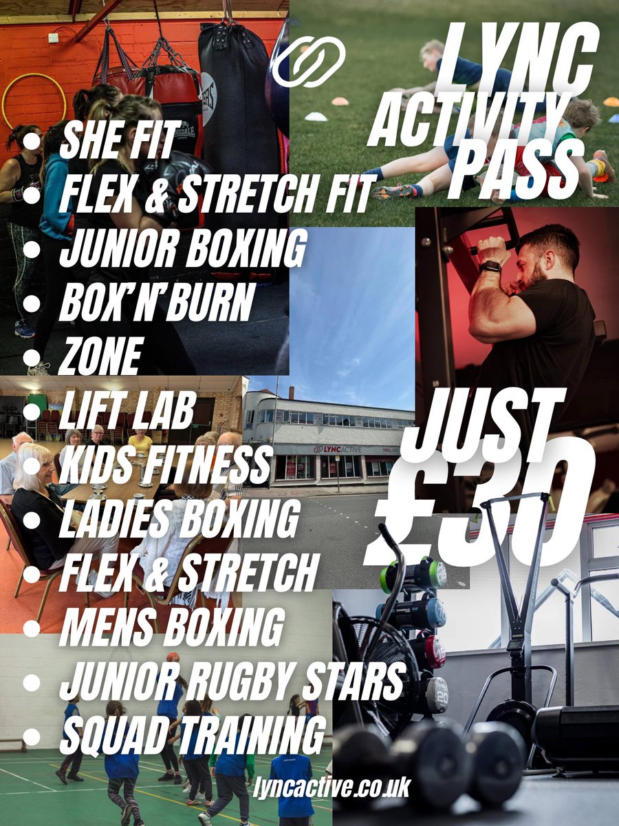 lync_active's tweet image. 💥 The Lync Activity Pass launches TOMORROW!
One pass. Every session. All the energy.
From boxing and HIIT to strength, stretch, and kids fitness - your all-access ticket to everything Lync has to offer.
Let’s get moving together 👊🏼
#LyncActive #LyncCommunity #LyncActivityPass