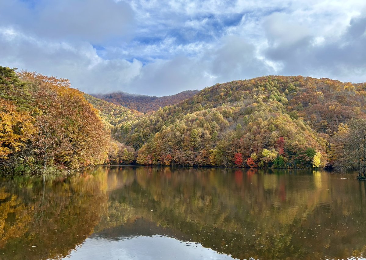 celsuper2's tweet image. 福島遠征DAY2
紅葉見ながらカヌーフィッシング、あまりにも贅沢過ぎる！