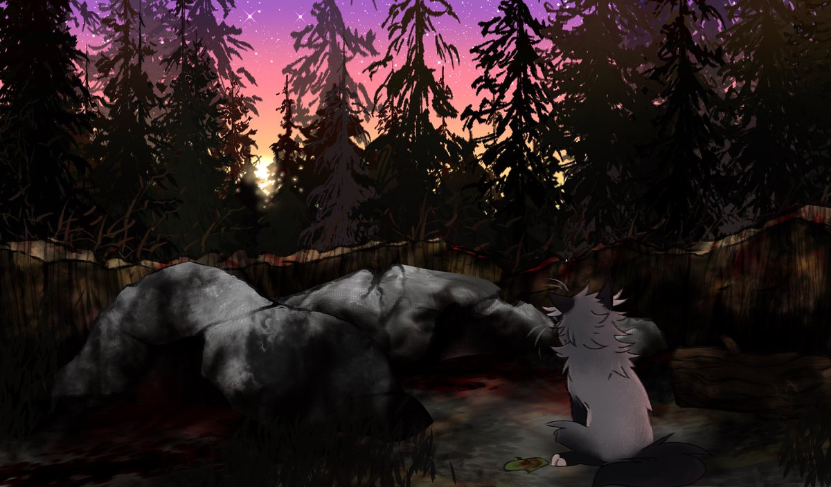 Kiiremi's tweet photo. The aftermath towards a new dawn. 

🕊️🔥🌅

#warriorcats #valleyclans_ #warriors https://t.co/or5wzxtm6o