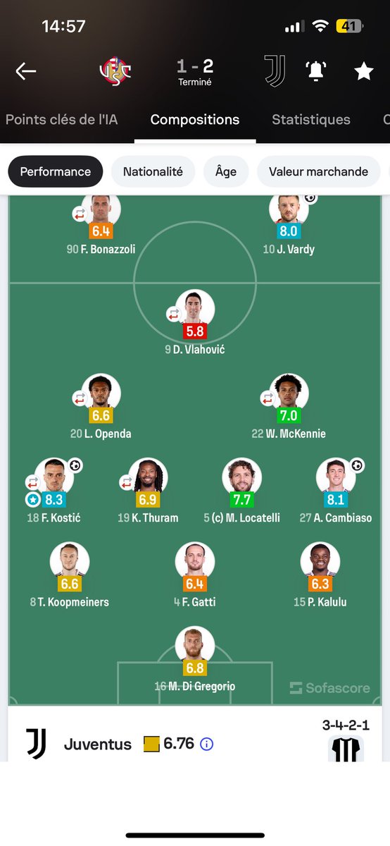 juventino281's tweet photo. Just realised this: Koop as a striker vs Milan 23/11/24 and Koop as a CB vs Cremonese 1/11/25 https://t.co/kOPVwQVSSJ