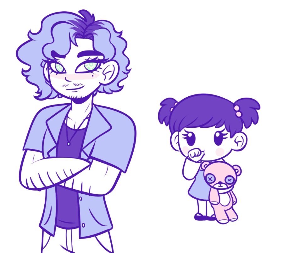 Hanna's husband and her daughter are here!

Meet Rolando Rivera, he's 35 and is a sweet-loving husband

Meet Hazel Rivera, a three year old girl that likes her teddy (she got it from Harvey on her first birthday)

#bloodmoneygame #BloodMoneyOC #bloodmoney