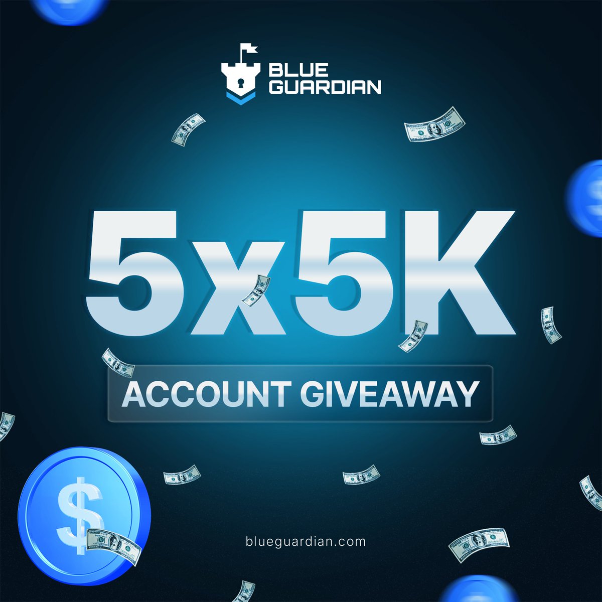 🚀 GIVEAWAY 🚀
We’re giving away 5 × $5K ACCOUNTS in partnership with <a href="/BlueGuardiancom/">Blue Guardian</a> 🎁
To enter:
 1) Follow <a href="/trustedprophub/">Trusted Prop Hub</a> &amp; <a href="/BlueGuardiancom/">Blue Guardian</a>
 2) RT this post 
 3) Tag 2 traders below 👇

📅 Ends: Nov 6, 2025 — Winners announced Nov 7, 2025.
 Good luck! 💸