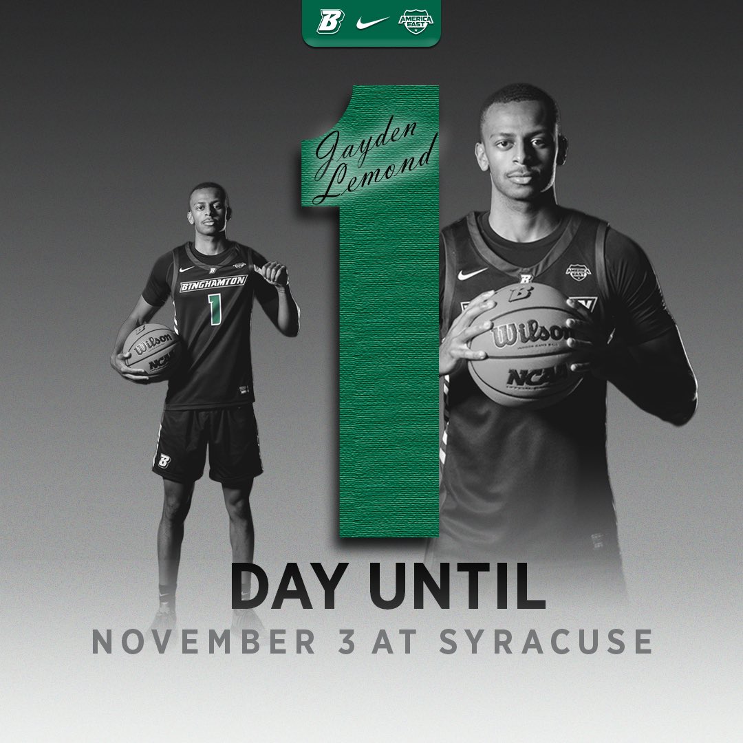 1️⃣ Days from the First Game of the Season!

#ONEBinghamton