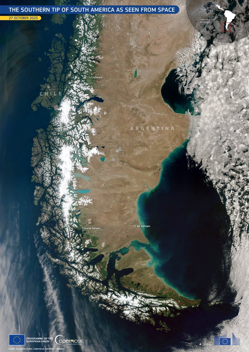 Pasillo SUPERIOR 🇨🇱🗿😎✨

La Patagonia chilena es uno de los lugares más hermosos del mundo 🌲🌳🌿❄️🐋🦀🐾

Que lindo se ve Punta Arenas! 🏙️ 

27 octubre 2025 🛰️ 🇪🇺
#puq