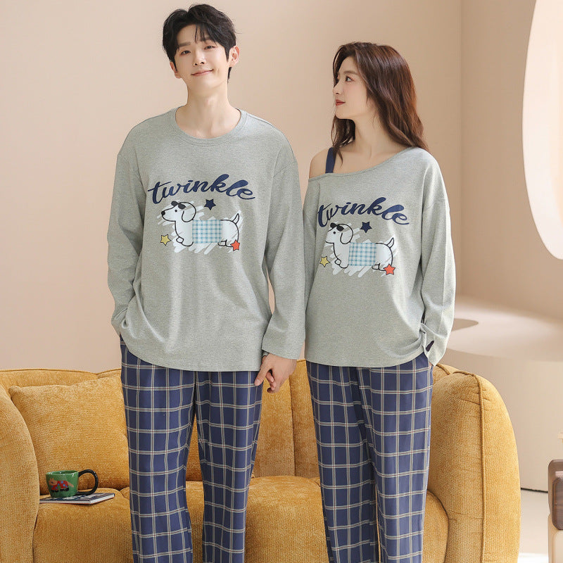 gullei's tweet image. Puppy-print PJs for two 🐶⭐ Soft cotton, relaxed fit, and matching plaid bottoms = instant cozy couple energy.
Shop: gullei.com/products/match…
 
#gullei #matchingpjs #couplepajamas #loungewear