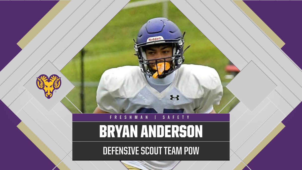 WCUGoldenRamsFB's tweet photo. Defensive Scout Team Player of the Week #WestChesterFootballFamily #GenerationsStrong https://t.co/B6EoEdvWtY