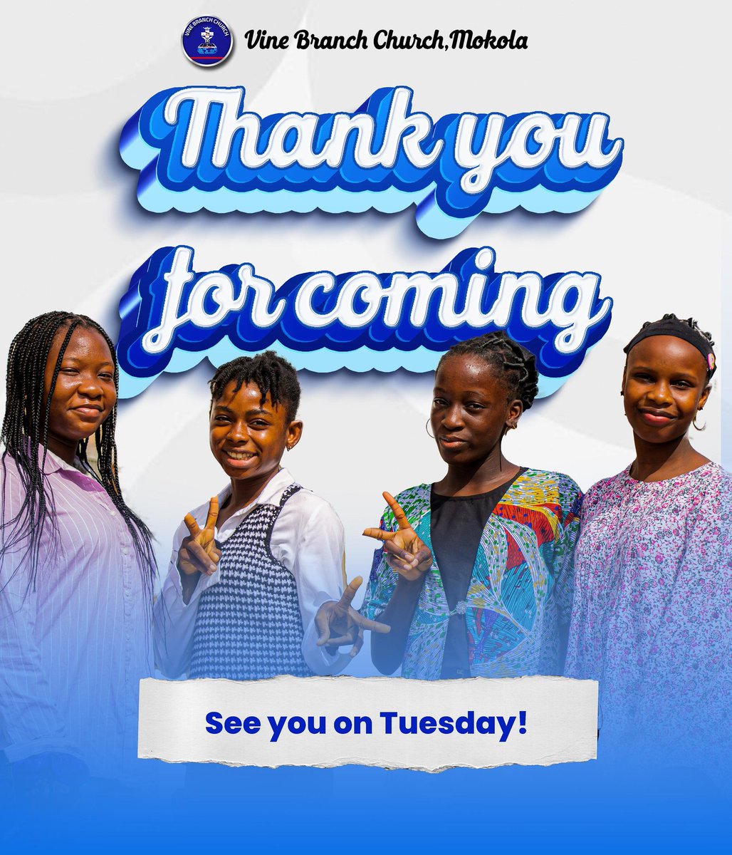 VBCmokola's tweet image. Thank you for worshiping with us today.
What a beautiful time in God’s presence!

We can’t wait to see you again at our midweek services, Tuesday and Thursday at 5:30 PM.

Stay connected with us:

Facebook: facebook.com/share/1AdrurkG…

Instagram: instagram.com/vinebranchchur…