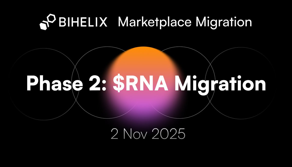 BiHelix_'s tweet image. 🌐 Market Migration Phase 2 is LIVE!

$RNA holders can now migrate from @TokenPocket_TP  – BiHelix MarketPlace to the new @BiHelix_ BAZAAR 🧬

💡 About $RNA
BiHelix native test token from Airdrop &amp;amp; Marketplace
🪙 Supply: 21,000,000

🔧 Before migrating
1️⃣ Create new BiHelix…