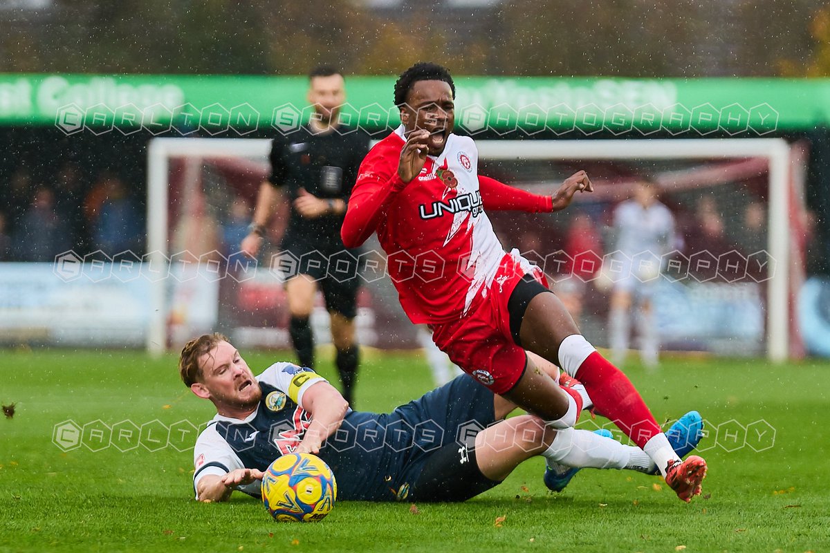 The wind and rain greeted the players for this Southern Premier League clash at The Tatnum.  The visitors took the 3 points back to Hampshire with a 65th minute goal.  FT: <a href="/PooleTownFC/">Poole Town FC 🐬</a>  0 <a href="/GosportBFC/">Gosport Borough FC</a> 1.  Full album here … carlton-photography.com/Sport/Football…