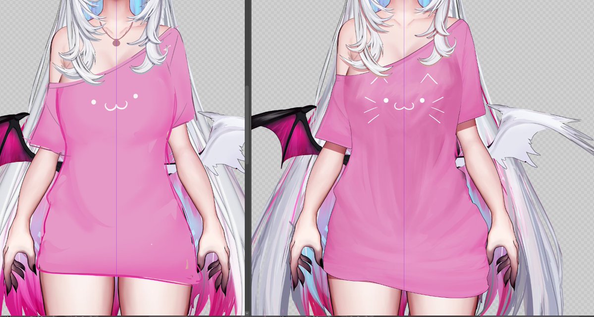 Shirt Concept vs Rendering &lt;3~ How did i do on my shirt? &lt;3
