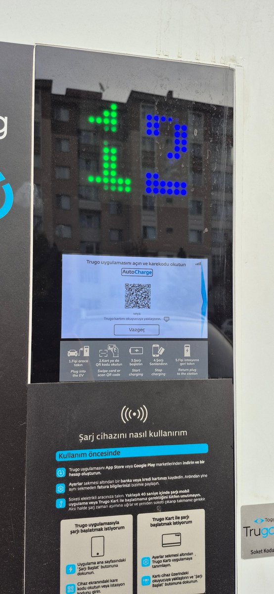 TOGG_Team's tweet photo. ⚡ Trugo’nun 120 kW’lık şarj cihazlarına Auto Charge (otomatik şarj) altyapısı geldi!

Henüz Trugo uygulamasında aktif olmasa da, çok yakında Trugo cihazlarının Togg’ları tanıyarak “tak–çalıştır” şeklinde şarj etmesi bekleniyor. 🔌🇹🇷

#Trugo #Togg #AutoCharge #ElektrikliAraç @TrugoCharging