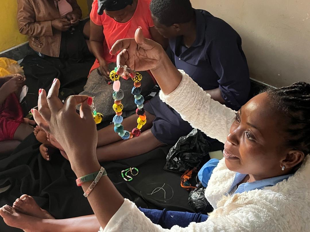 ENUorg's tweet photo. Strength in every bead, power in every design. These women are turning creativity into confidence — crafting jewelry not just to adorn, but to earn a living and build a future💪❤️
#EmpowerNurtureUplift
#WomenEmpowerment #HandmadeWithPurpose #CraftingChange https://t.co/cxlaSC3G2K