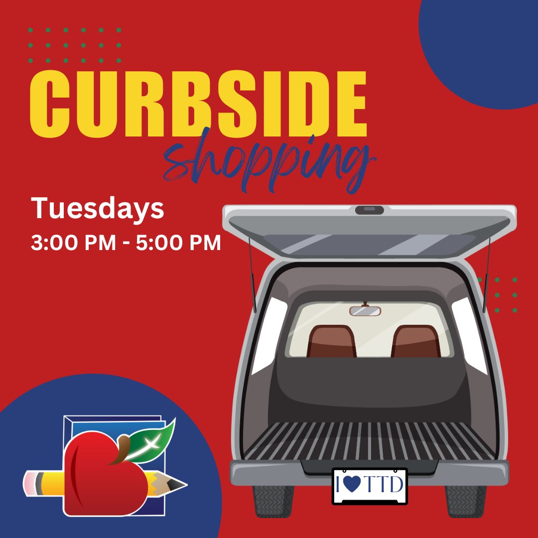 There’s still time to squeeze in a shopping trip for first semester at The Teacher’s Desk! Join us for a Tuesday curbside shop and stock up on classroom supplies. Sign up online at theteachersdesk.org/teachers.