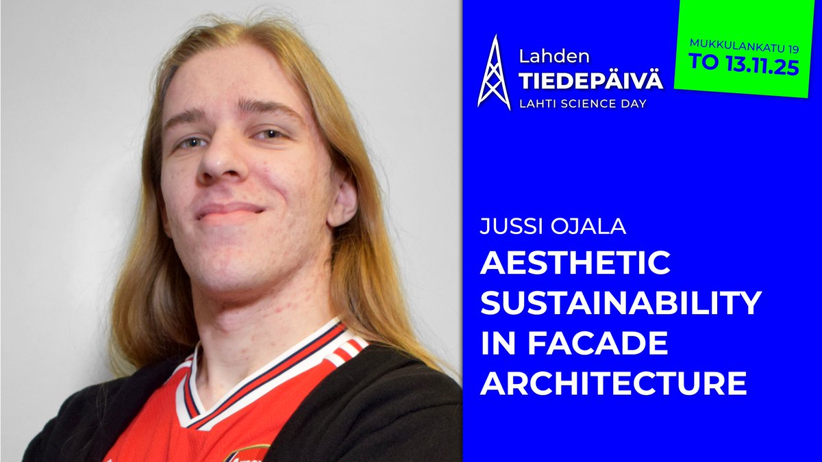 "The International Institute of Applied Aesthetics' session asks, what can we still NOT learn by measuring aesthetic qualities?"
 
lahdentiedepaiva.fi

#LahdenTiedepäivä #lahtionkorkeakoulukaupunki #tiedekuuluukaikille #LahtiScienceDay