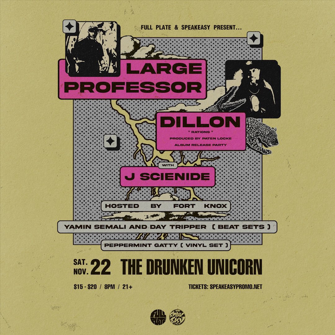 FullPlateFam's tweet photo. Large Professor is coming to Atlanta for the Rations release party! Plus @JScienide & more! Grab tix & save bux: https://t.co/k61VliSXHq
#LargeProfessor #AtlHiphop #FullPlateFam https://t.co/Ab0beJyINj