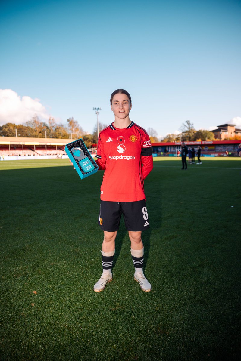 ManUtdWomen's tweet image. Goal ✅
Assist ✅
Player of the Match award ✅

It&apos;s just what she does.