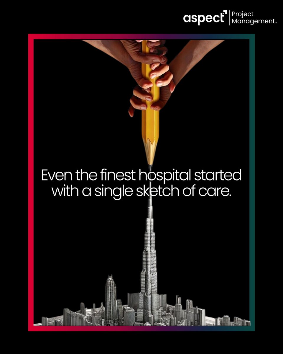 Aspect_pmc's tweet image. From a simple sketch to a space that heals — every great hospital starts with care at its core. 🏥✏️

#BuiltWithCare #HealthcareProjects #DesignThinking #ProjectManagement #ArchitectureInAction #AspectProjectManagement