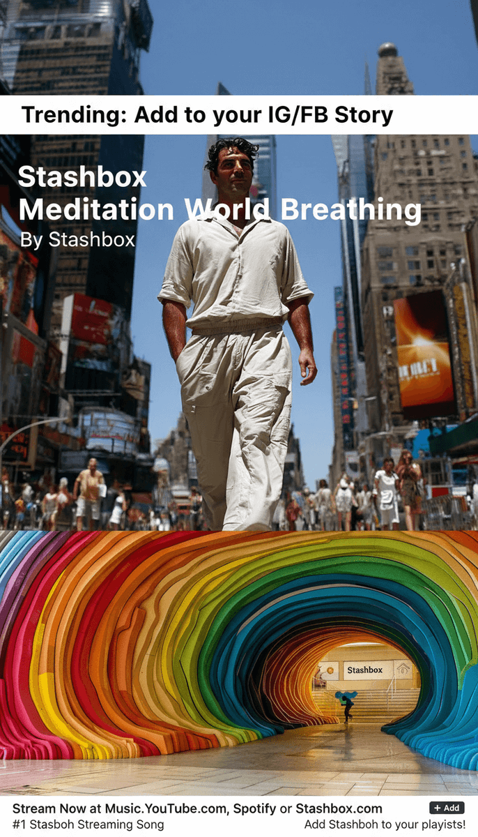 ReggaeLandBand's tweet image. ✨ What if your next Story felt like peace?
Use “Meditation World Breathing” — the #1 streaming Stashbox track and now a top trending Reel sound 🌊
Search Meditation World Breathing Stashbox on IG or FB and lift your vibe 💫

#Stashbox #PeaceVibes