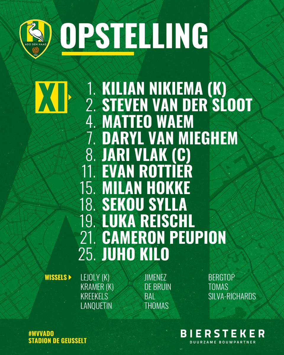 Onze 𝗯𝗮𝘀𝗶𝘀𝗲𝗹𝗳 voor de wedstrijd tegen MVV! 🫡

#mvvADO