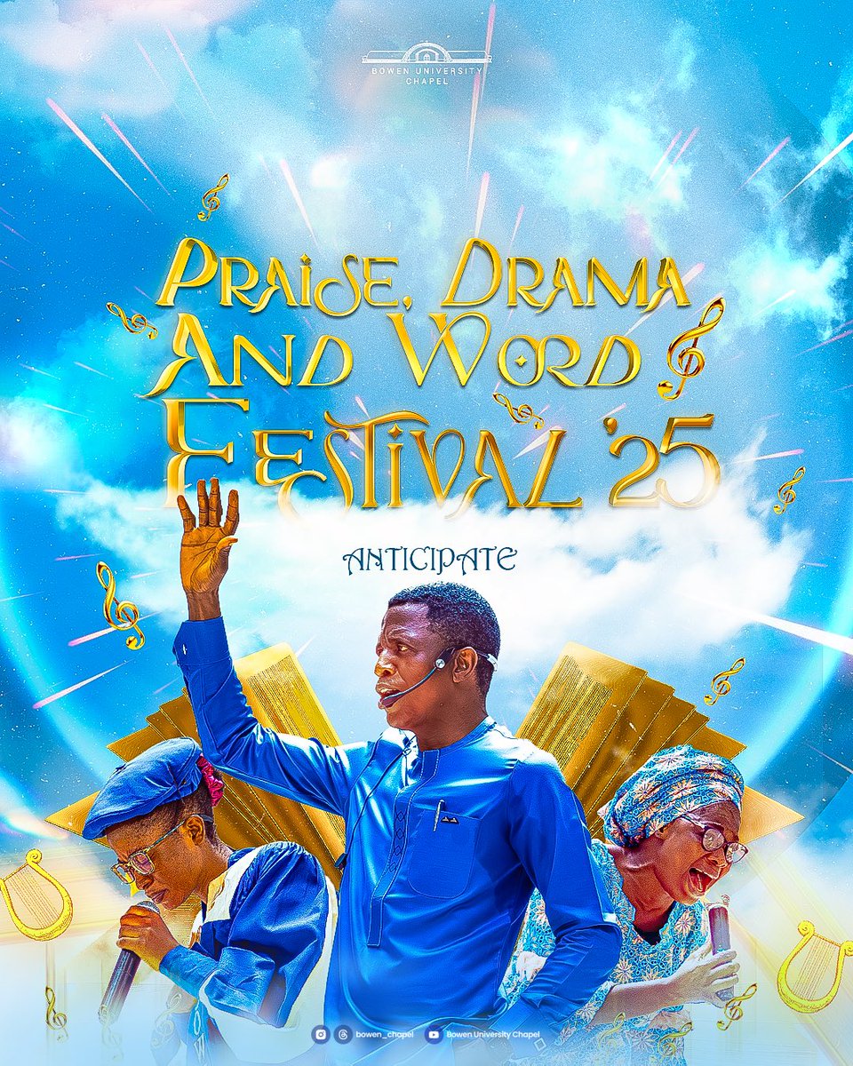 Get ready for a move of God through praise, drama, and the Word! 🙌

Praise, Drama &amp; Word Festival ’25 Anticipate!