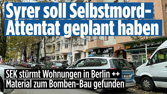 EIL: Nach BILD-Infos haben Ermittler den Verdacht, dass der festgenommene Syrer Abdalla R. ein Selbstmordattentat geplant haben könnte.