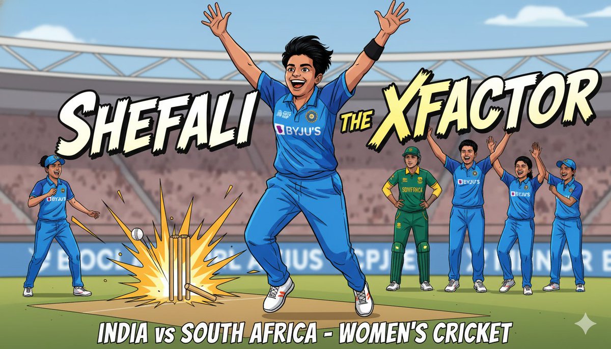 #INDWvsSAW
#BCCI #Cricket 
Shefali the Xfactor