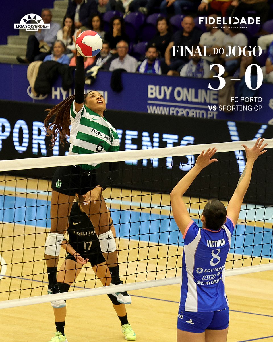 SCPModalidades's tweet image. #VoleibolFemSCP | ⏹️ Derrota na 4.ª jornada do Campeonato Nacional.

🏐 25-12, 25-19 e 25-18
🔵 3-0 🟢 // #FCPSCP