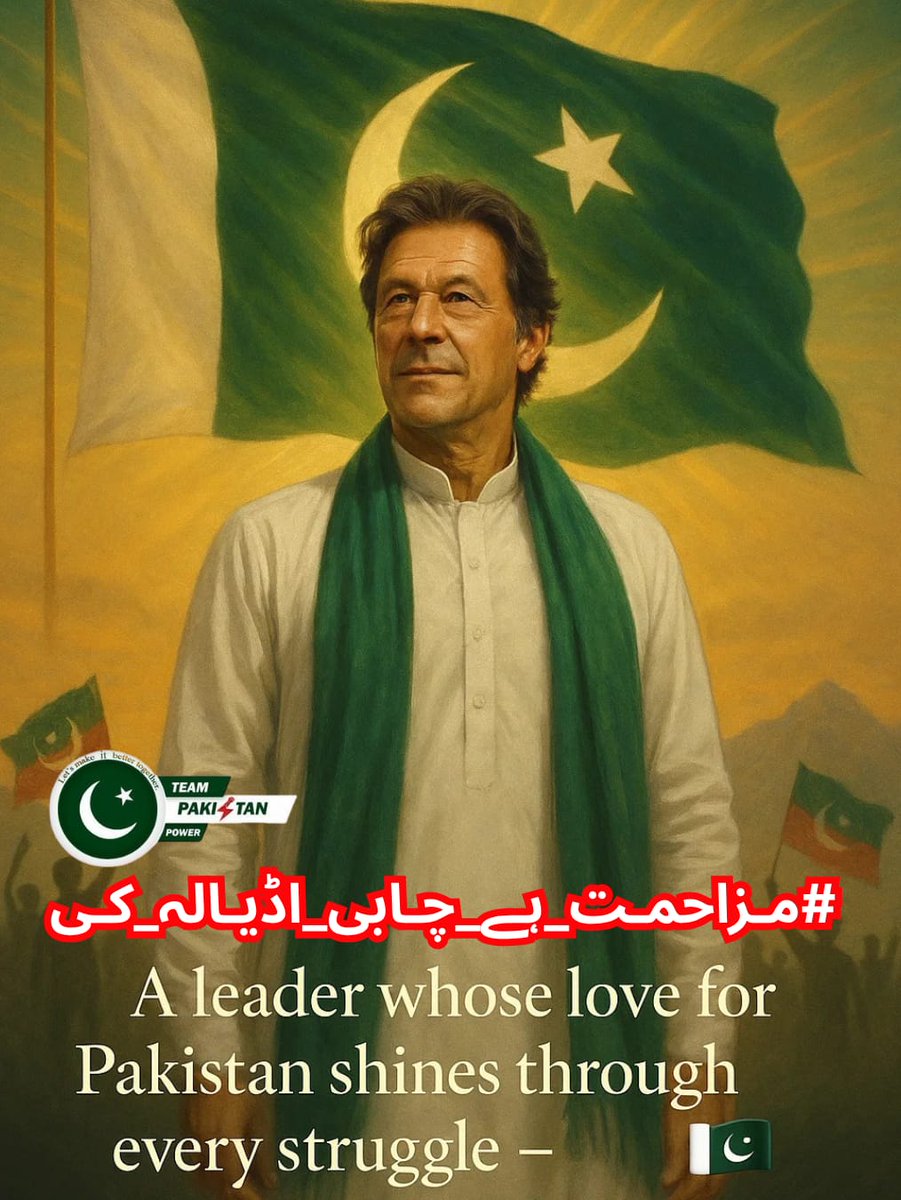 طاقت کے ایوان کانپ رہے ہیں،
کیونکہ عوام اب بیدار ہے۔
یہ بیداری ہی آزادی کی پہلی سیڑھی ہے۔
#مزاحمت_ہے_چابی_اڈیالہ_کی 
<a href="/TeamPakPower/">Team Pakistan Power</a>