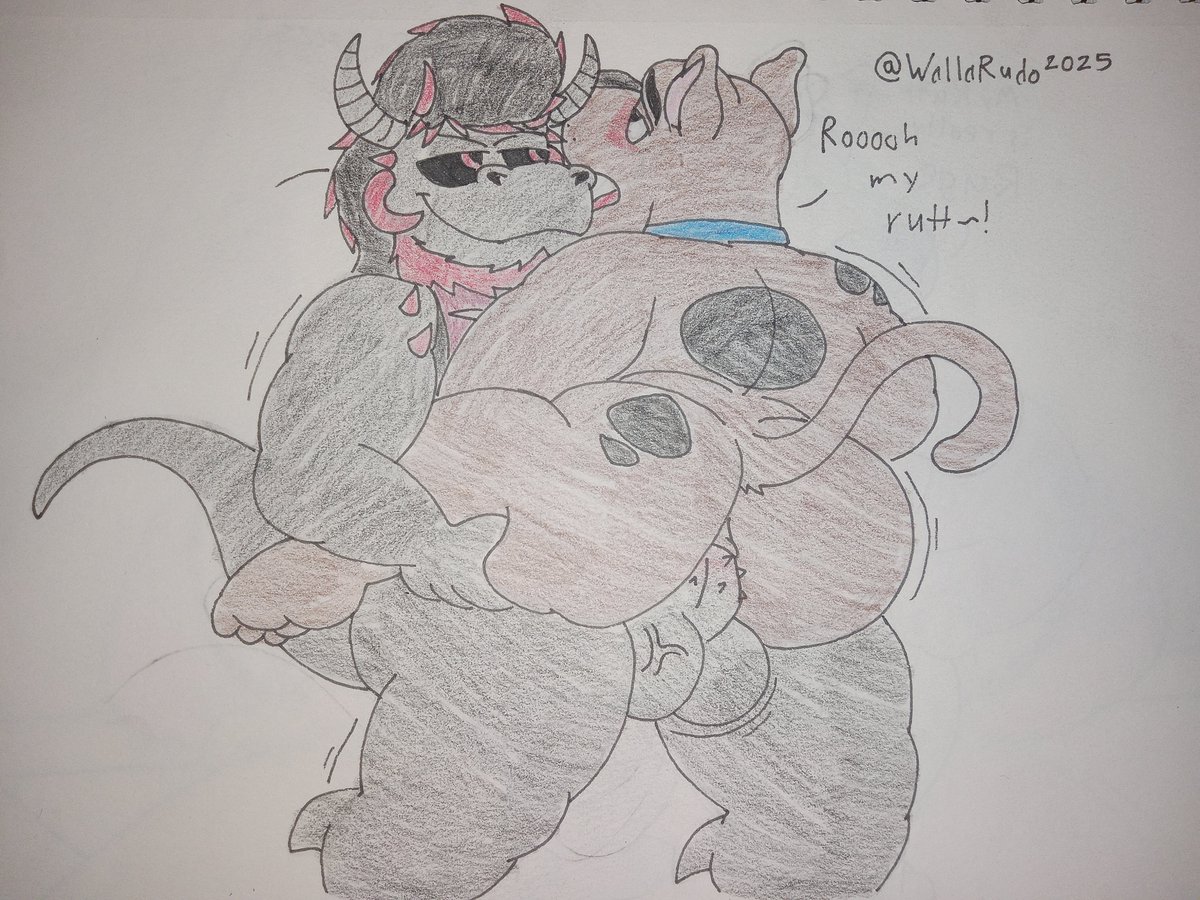 WallaRudo's tweet photo. commission for @nookeuh 

Lucky ray's getting some scooby cheeks https://t.co/kYEPkrEZst