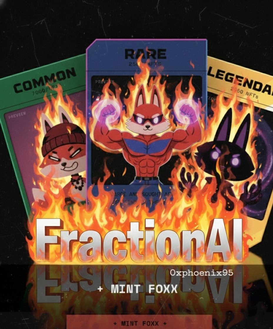 Tomorrow's the day <a href="/FOXX_NFT/">FOXX</a> Season 1 mint launches at 3 PM GMT, with 2,500 spots open to all! Dive into <a href="/FractionAI_xyz/">Fraction AI</a> DeAI world: Unlock FAP boosts, alpha access, and more as a VIP builder