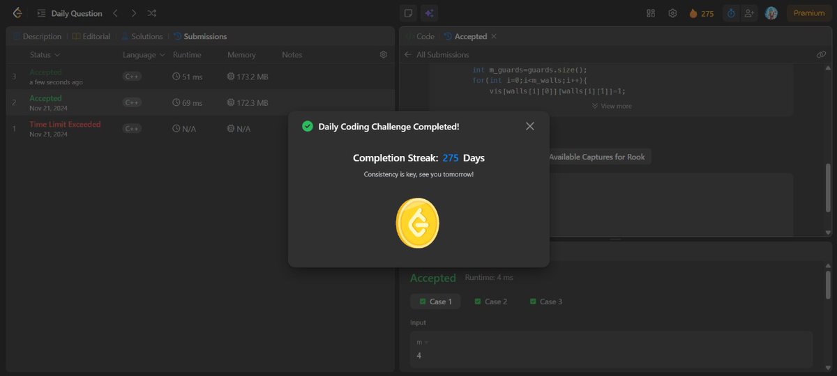 mystic_decoder's tweet image. Day 126
- Leetcode potd
- 2 codeforces problems
- System Design
Do connect and join the grind! 🔥
#nDaysOfCode #MERNStack #DSA #BuildInPublic #CodingJourney