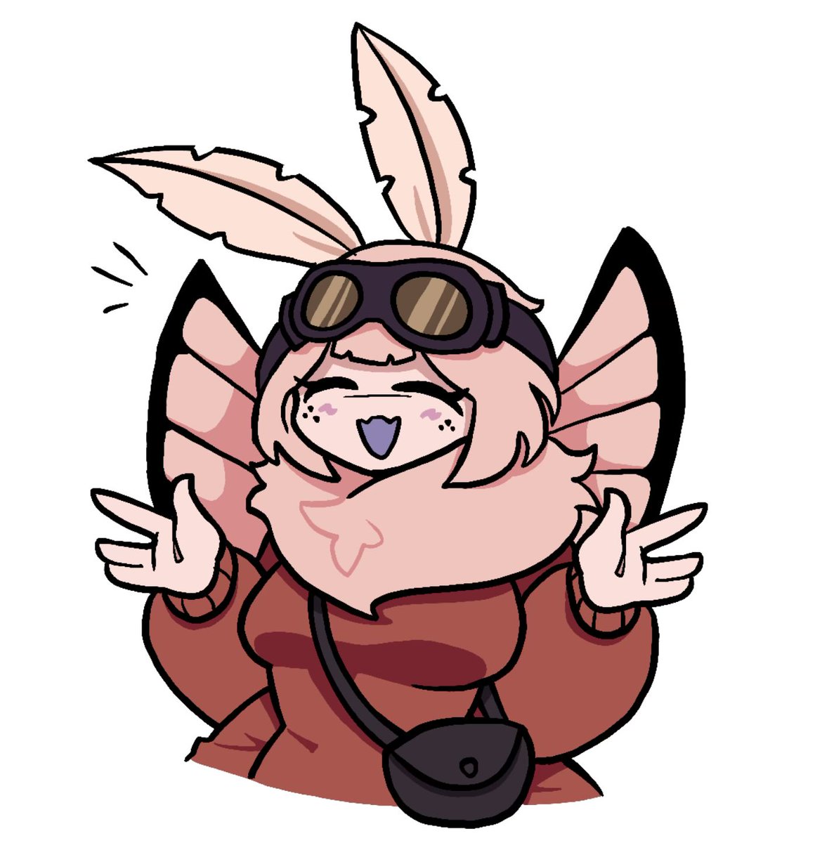 cool moth (but with the correct amount of arms because I’m a goof)