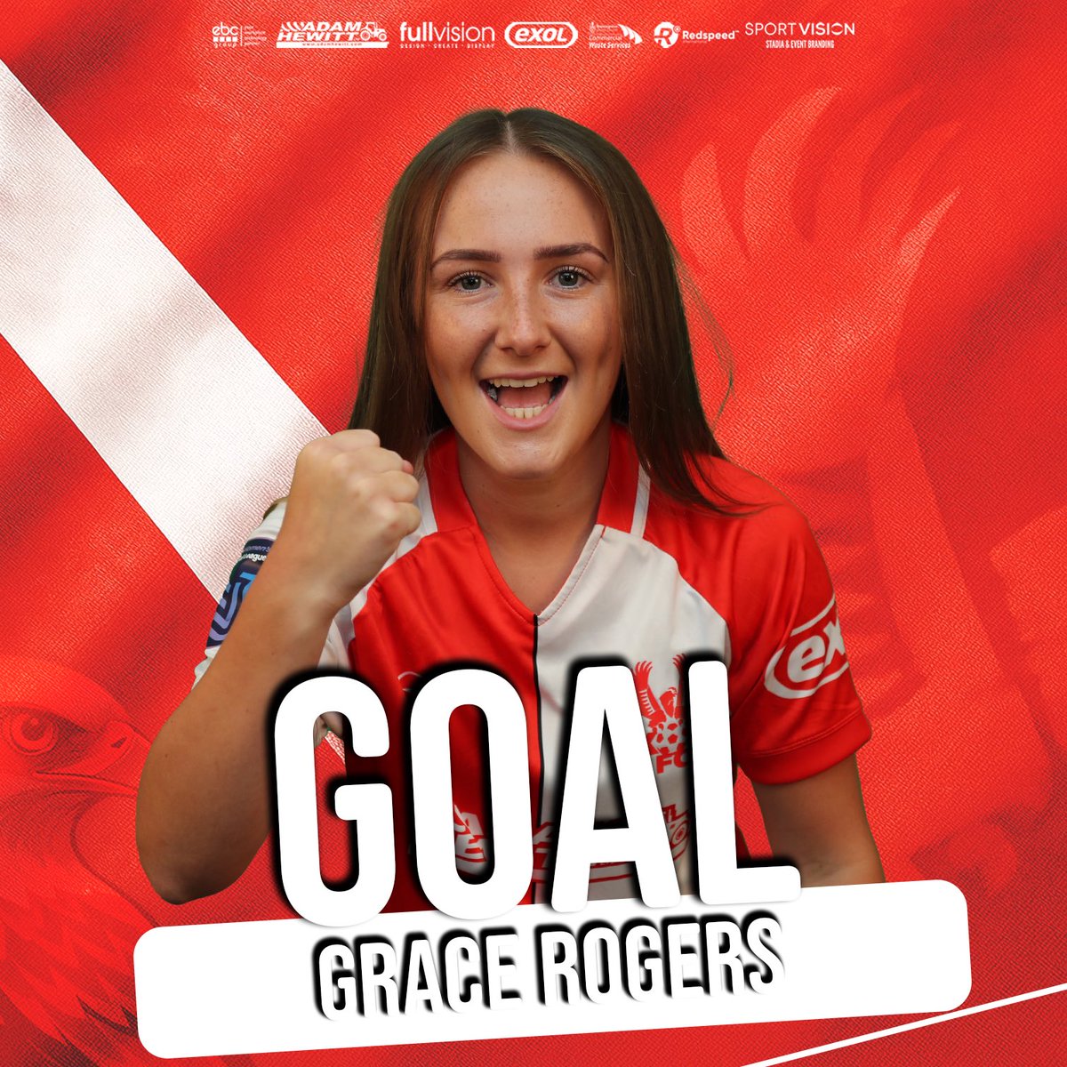 25’ | GOALLL!!
It’s Grace Rogers who gets one back with an overhead kick!

🦅1-2🟡 #Harriers