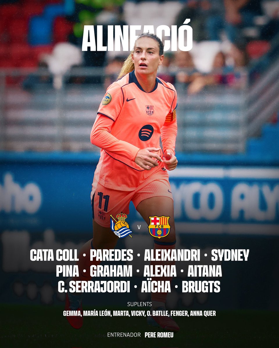 _MundoRS's tweet image. #LigaF - Alineaciones 
#REALsociedad - #FCBarcelona

#RealSociedadFCBarcelona