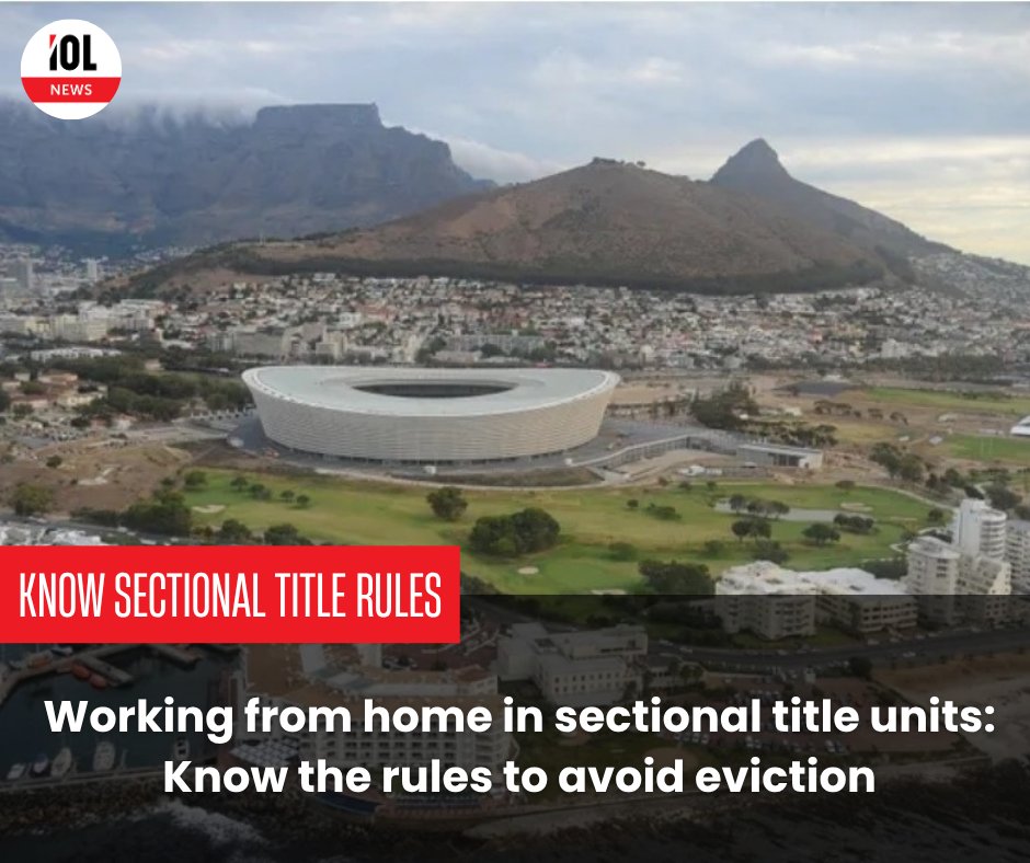 IOL's tweet image. People working from home in a complex or sectional title unit must ensure that they toe the line and abide by the rules of their corporate body, else they can face eviction.
#news #workingfromhome #complex #sectionaltitle #corporatebody #rules
Read on tinyurl.com/2zdw3yc8