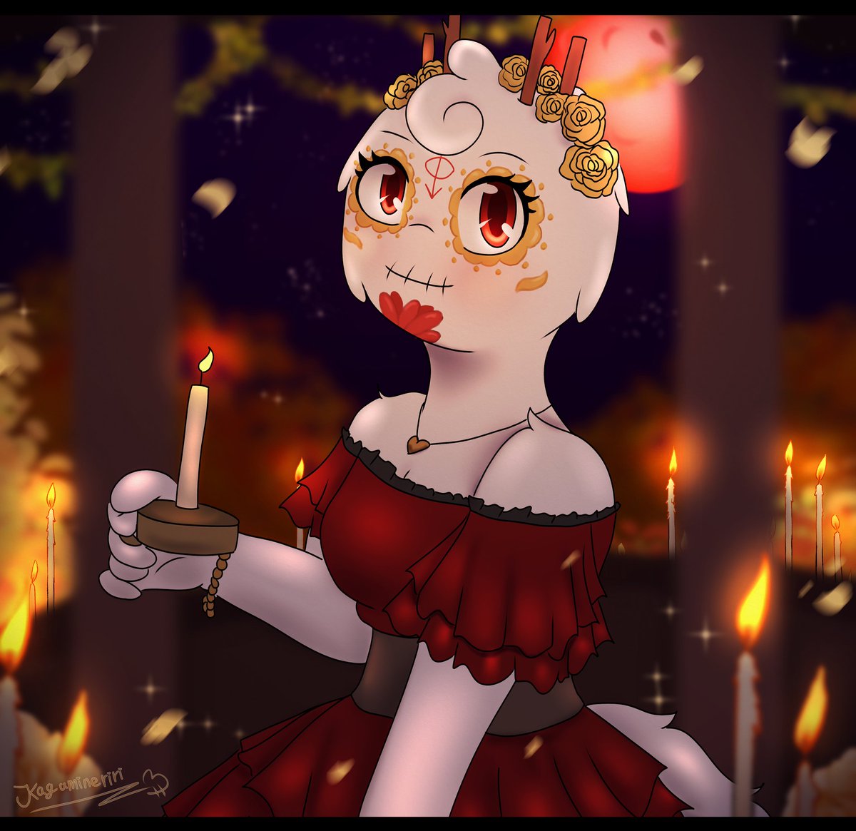 dia de los muertos is today
My partner was happy i draw silva as a suger skull
Please remmber the people you lost and give them alot of love it a day to remmber them~♡