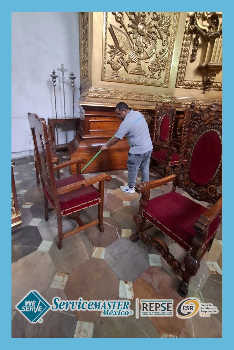 ServiceMasterM7's tweet image. ¡Nuestra misión va más allá de un servicio! 💚 Hoy, nuestros colaboradores decidieron unirse a la jornada voluntaria de limpieza para el Templo de San Francisco en la #CDMX  👷🧹🚰

#ESR  #Limpieza  #servicemastermexico  #cuidemoselplaneta