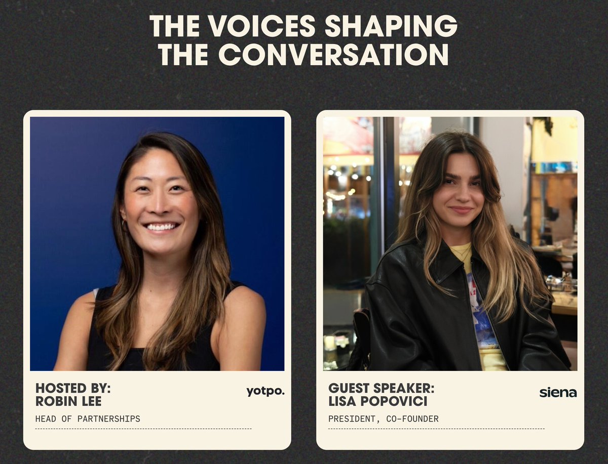 SF, what are you doing on Friday?

<a href="/robinreplies/">Robin Lee</a> and I are hosting <a href="/Yotpo/">Yotpo</a>'s AI uncensored session where we cut through the hype and show brands how to win in an AI-first world. 

join us! events.yotpo.com/aiuncensoredsf…