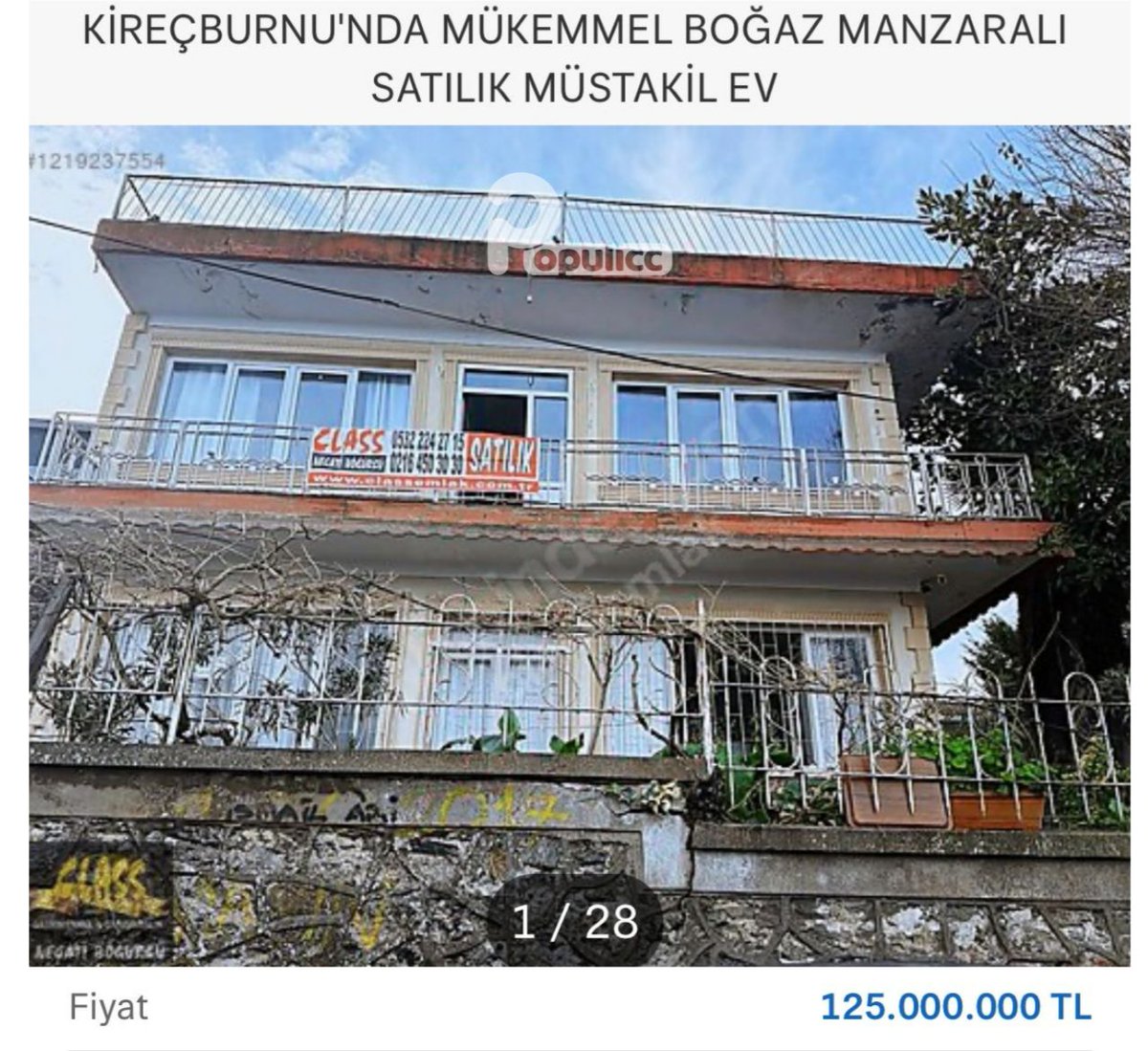 populicc's tweet photo. Leyla ile Mecnun dizisinin çekildiği ikonik ev, 125 milyon TL'den satışa çıkarıldı. https://t.co/YSbop6GRgO