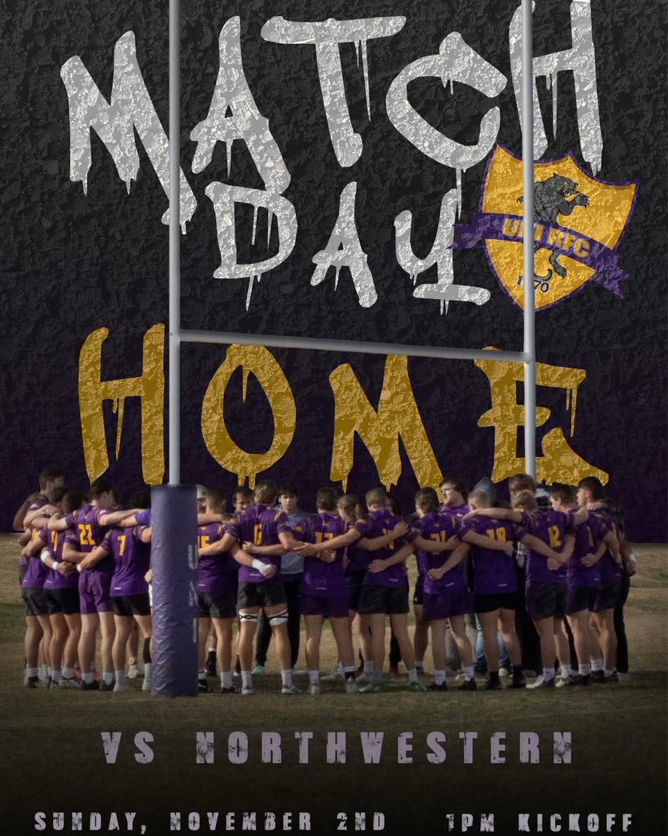 🏆 GMW Semifinals 🏆
It’s match day at home vs Northwestern.
1PM kickoff — Fill Da Hill 💜💛
Bring a lawn chair and bring the noise.

#BorninTheWoods
