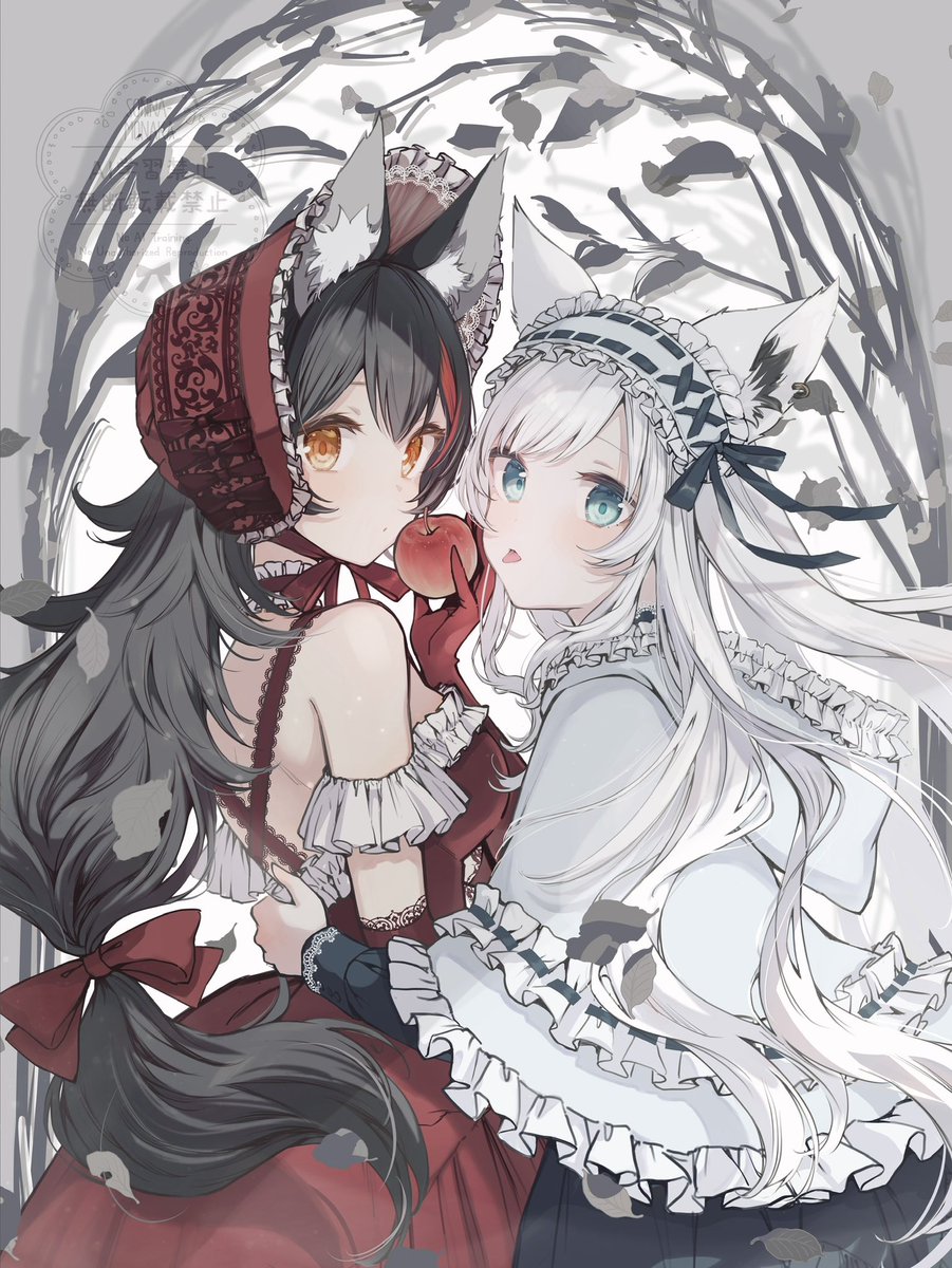 #絵フブキ
#みおーん絵
 御伽の国のフブミオ☺️