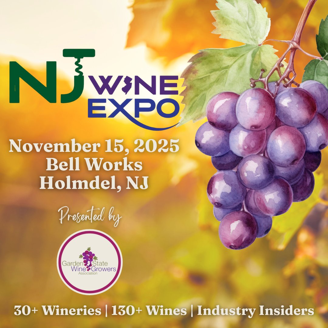 Sip, swirl, and sample 130+ hand-selected wines from 30+ local wineries and vineyards—all under one roof. Meet the winemakers, connect with industry insiders, and experience the incredible growth of New Jersey’s local wine scene. 🍷

More info 👉 bit.ly/4oO52OY