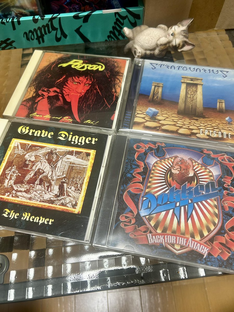 DreamCh24621504's tweet photo. Hi, guys.
How was your day?
I listened to these CDs on November 2nd, 2025.
Open Up and Say... Ahh! / Poison🇺🇸
#BobbyDall
Episode / Stratovarius🇫🇮
#JensJohansson
#TheReaper / Grave Digger🇩🇪
Back for the Attack / Dokken🇺🇸
See you tomorrow, friends.
Sweet dreams.ヽ(・∀・) https://t.co/imBsVa96EC