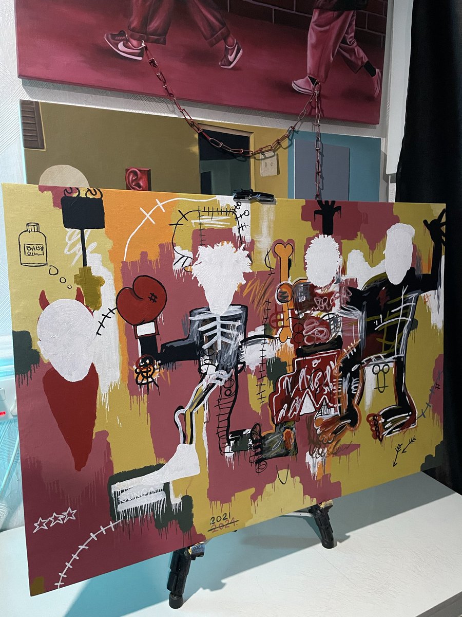 “Let go of my hand”
Acrylics on canvas
(2024)