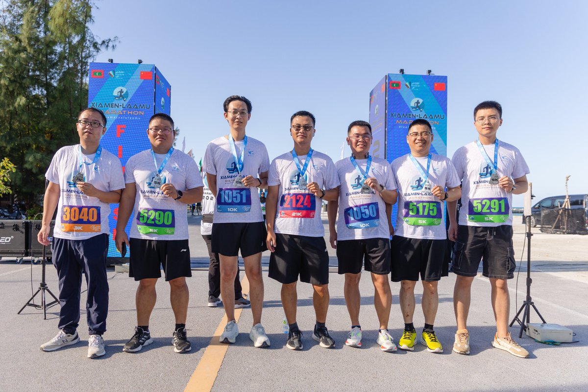 CSCEC_MALDIVES's tweet image. We ran, we connected, we celebrated! Honored to join the Xiamen-Laamu Marathon with friends from nations. As a proud builder in Maldives, CSCEC is committed to contributing to the nation&apos;s growth. Onward to friendship and building a brighter future together!