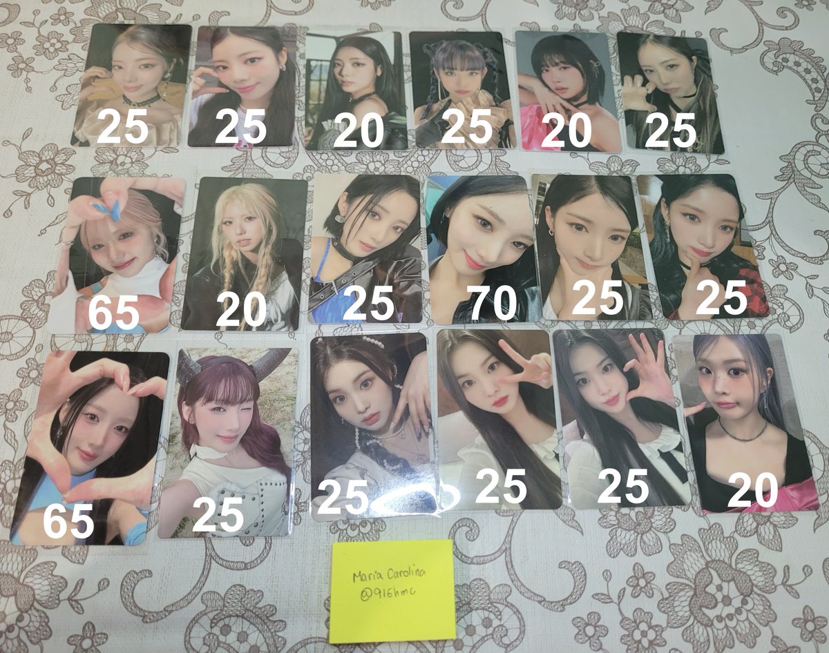 [VENDO/VENDA]

Valores na imagem + observações nos comentários ↓  

🏷️vendo venda wts purple kiss purki goeun dosie ireh yuki swan