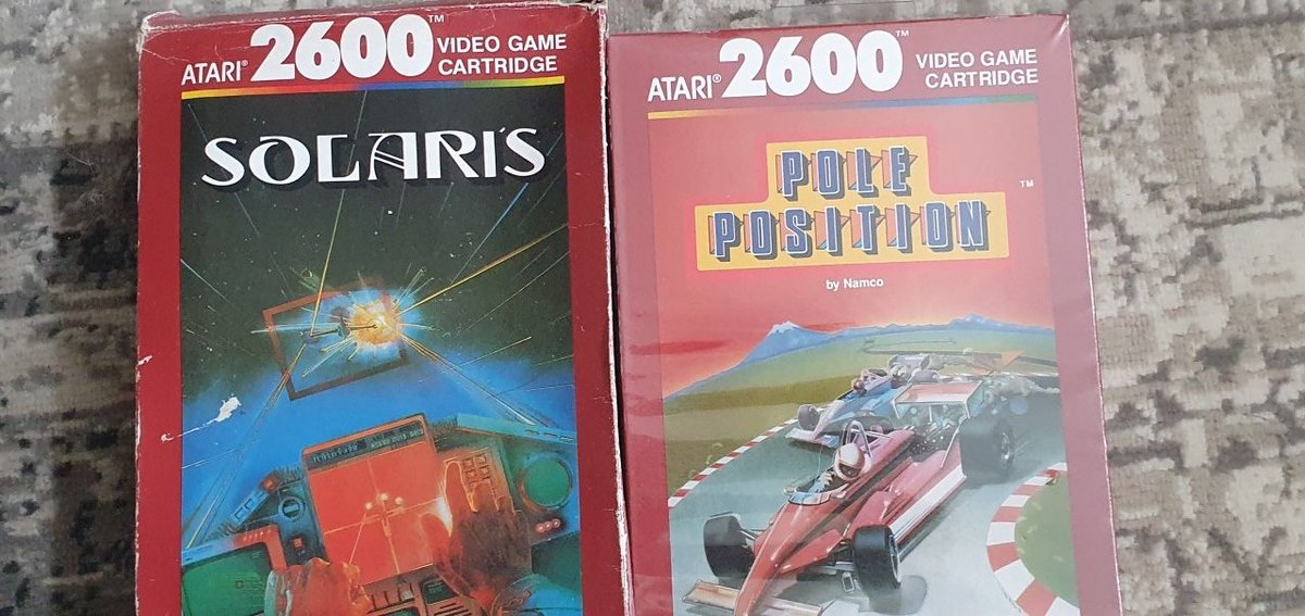 r3trogam3boy's tweet image. #solaris and #PolePosition on the mighty #Atari 2600 have you played them?