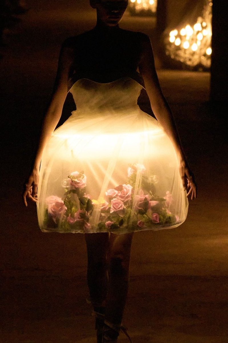 Encapsulated tulle and dried flowers inspired by Undercover SS24🌸🩰