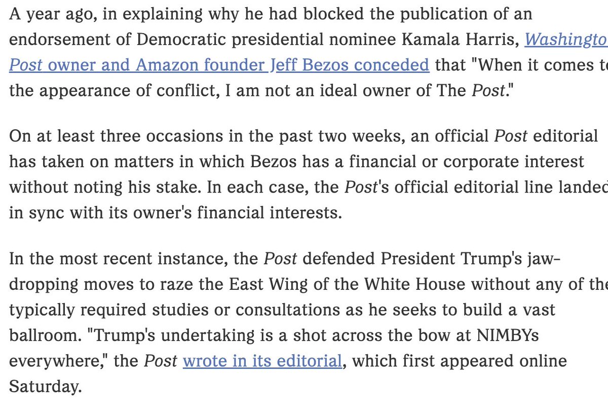 Jeff Bezos, founder of Amazon, is the owner of The Washington Post, having purchased it in 2013. His company, Nash Holdings LLC, is the owner, though his role has become more hands-on in recent years compared to his initial hands-off approach.
