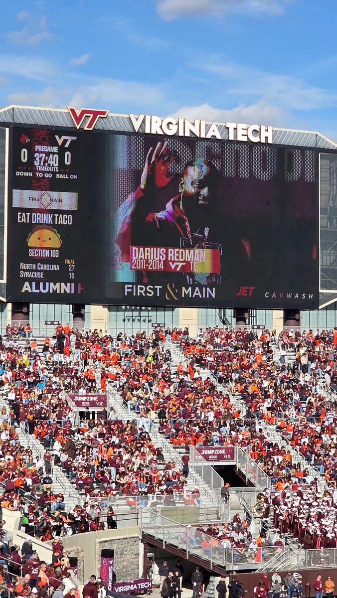 BossManCalc's tweet image. Virginia Tech, always home!